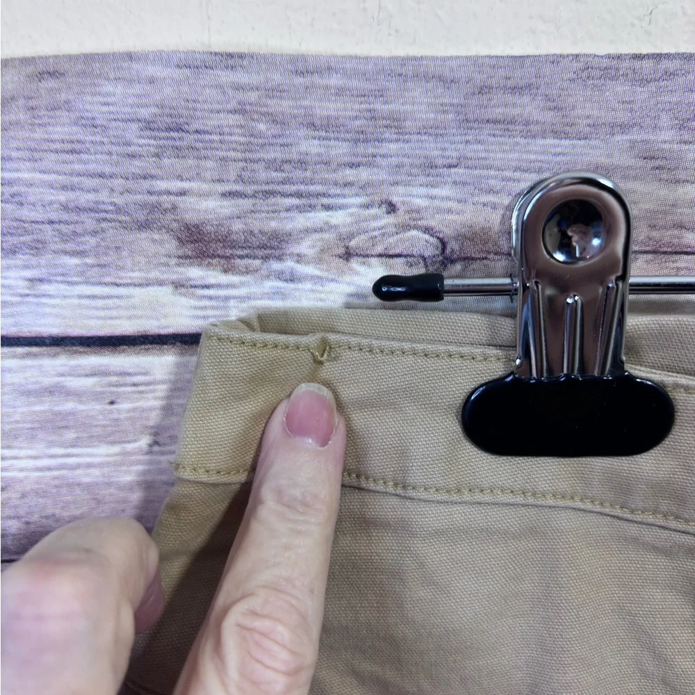 Toad & Co Earthworks Button Front Above Knee Skirt Pockets Khaki Gorp Size 4